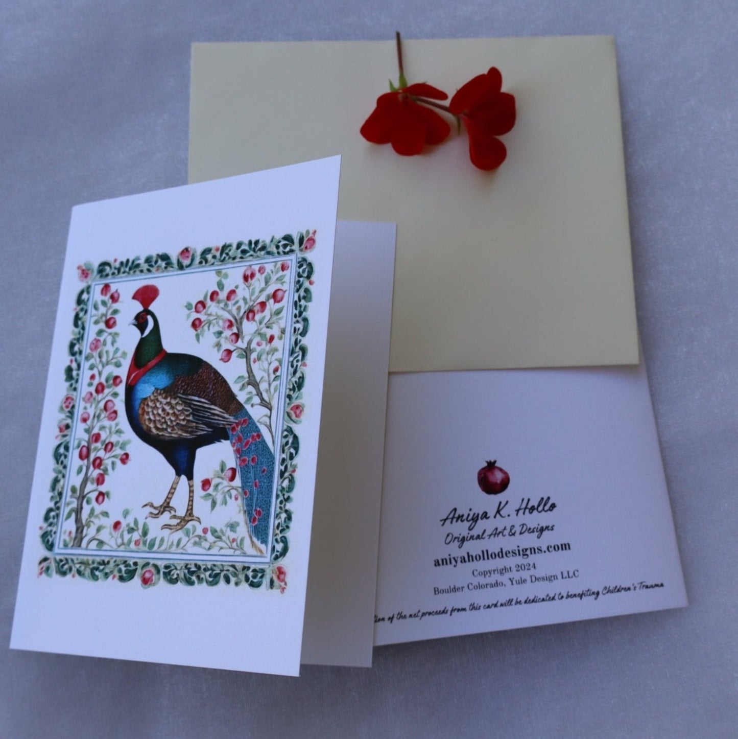 Single Greetings Card - Wild Bird