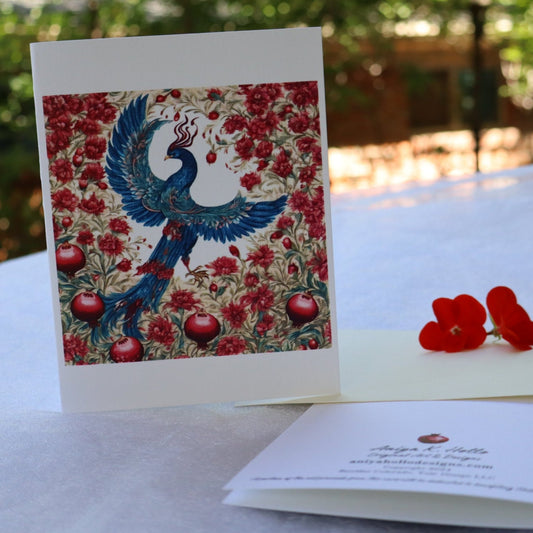 Single Greetings Card - Phoenix