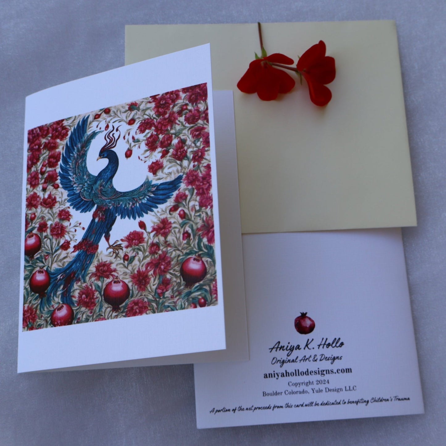 Single Greetings Card - Phoenix