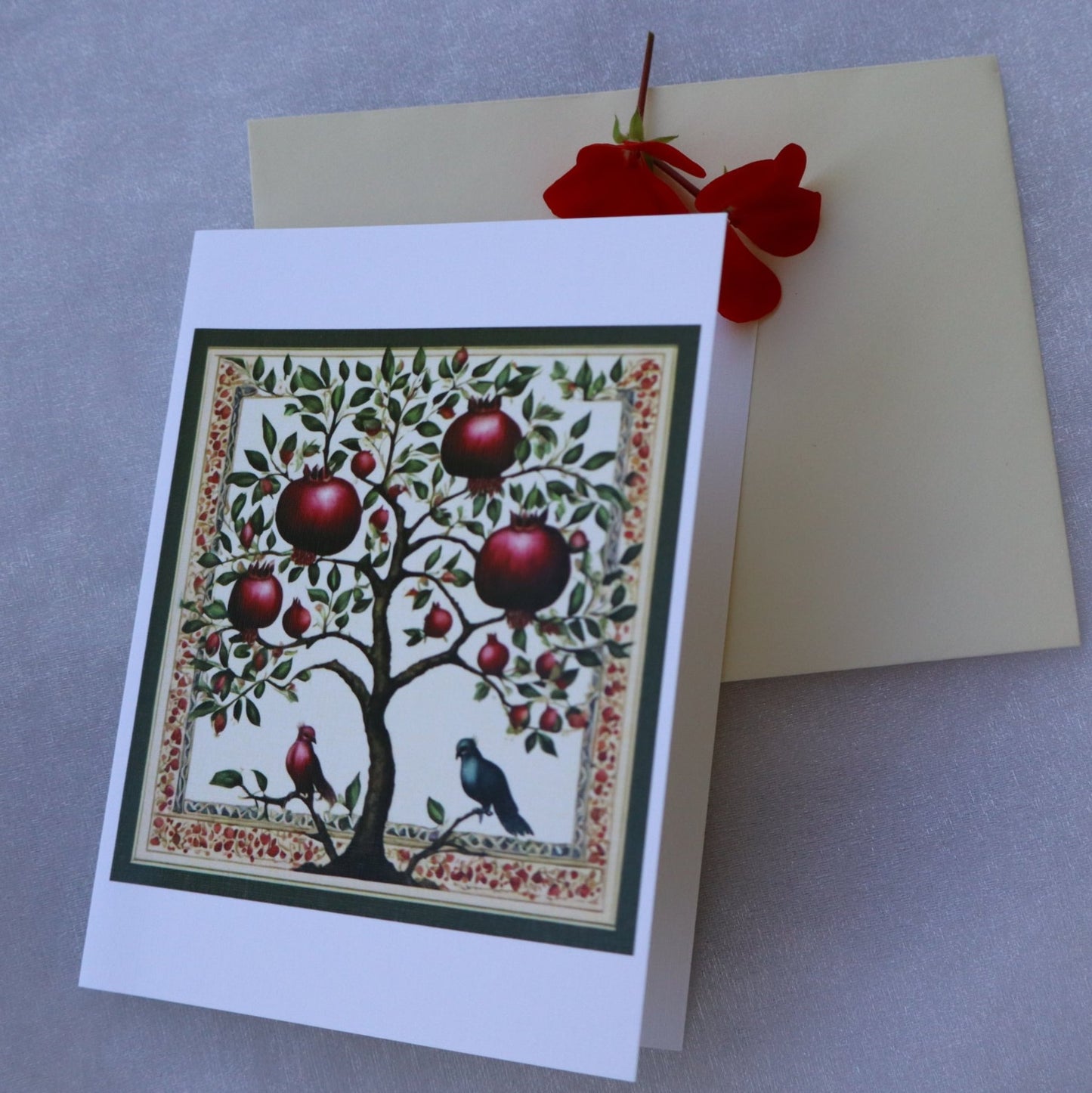Single Greetings Card - Love Birds