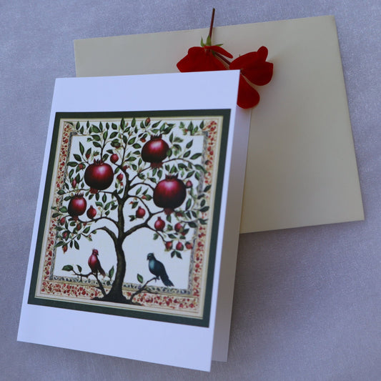Single Greetings Card - Love Birds