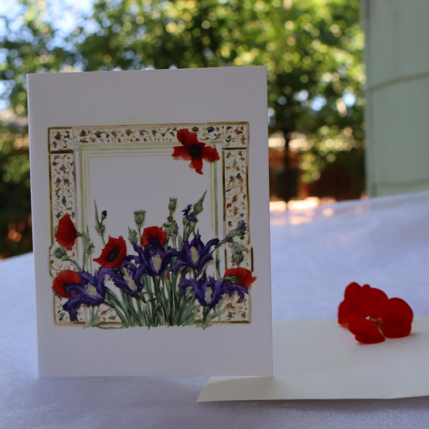 Single Greetings Card - Summer Garden